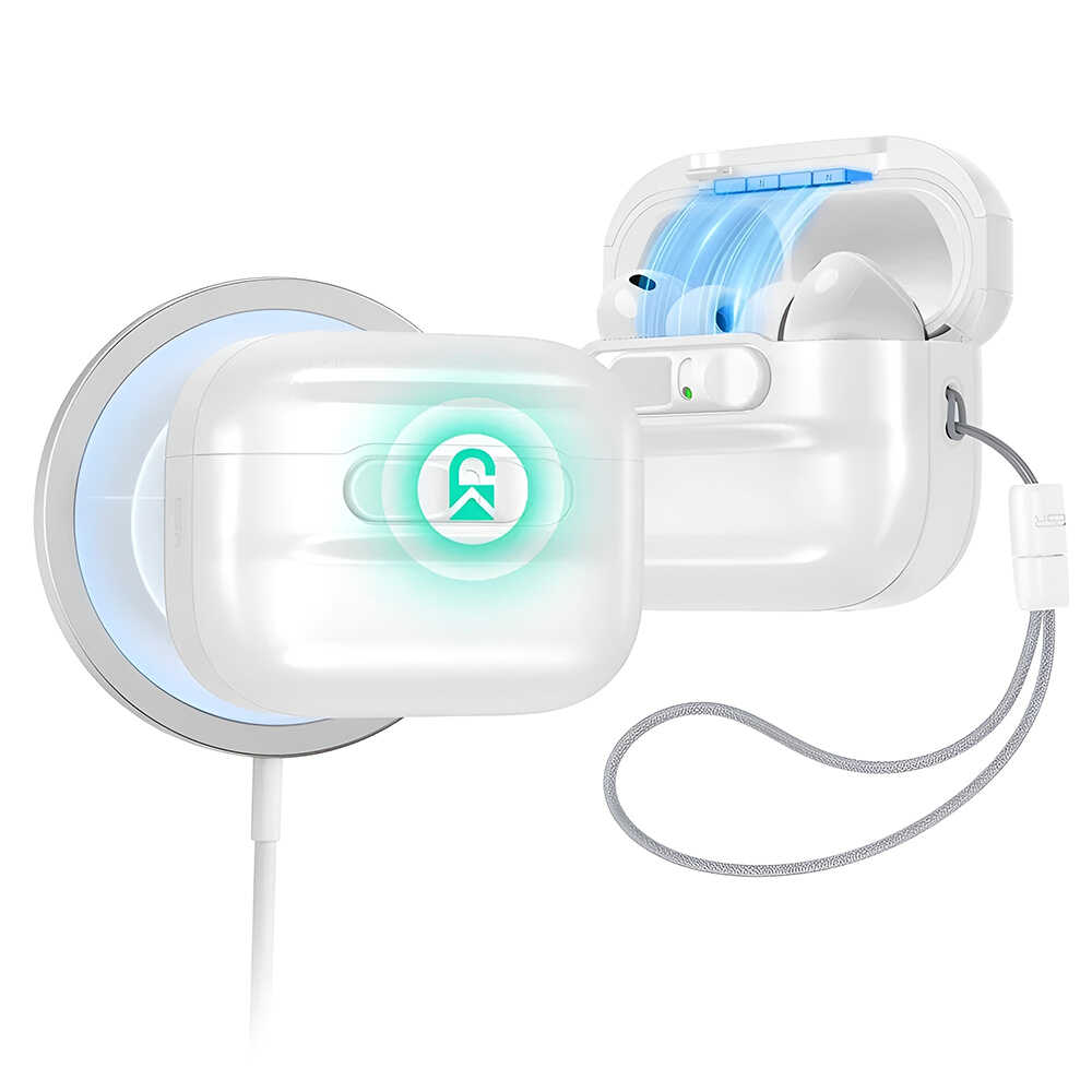 ESR - Pulse Magnetic FlickLock - Apple AirPods Pro 3 - White ESR - Pulse Magnetic FlickLock - Apple AirPods Pro 3 - White