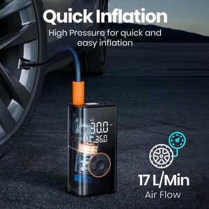 Ασύρματη Τρόμπα Αέρος Techsuit GoInflate (AI1) 150 PSI με Power Bank - Image 3