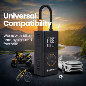 Ασύρματη Τρόμπα Αέρος Techsuit GoInflate (AI1) 150 PSI με Power Bank - Image 6