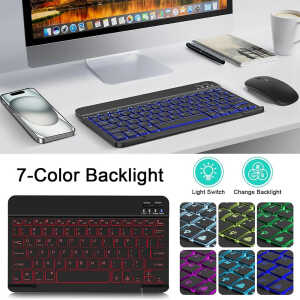 Alternative view of Ασύρματο Πληκτρολόγιο και Ποντίκι Techsuit AirCombo (WKM1) RGB Μαύρο