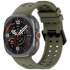Tech-protect Silicone Air Samsung Galaxy Watch Ultra 1 / 2 2024-2026 (47 Mm) Olive Green