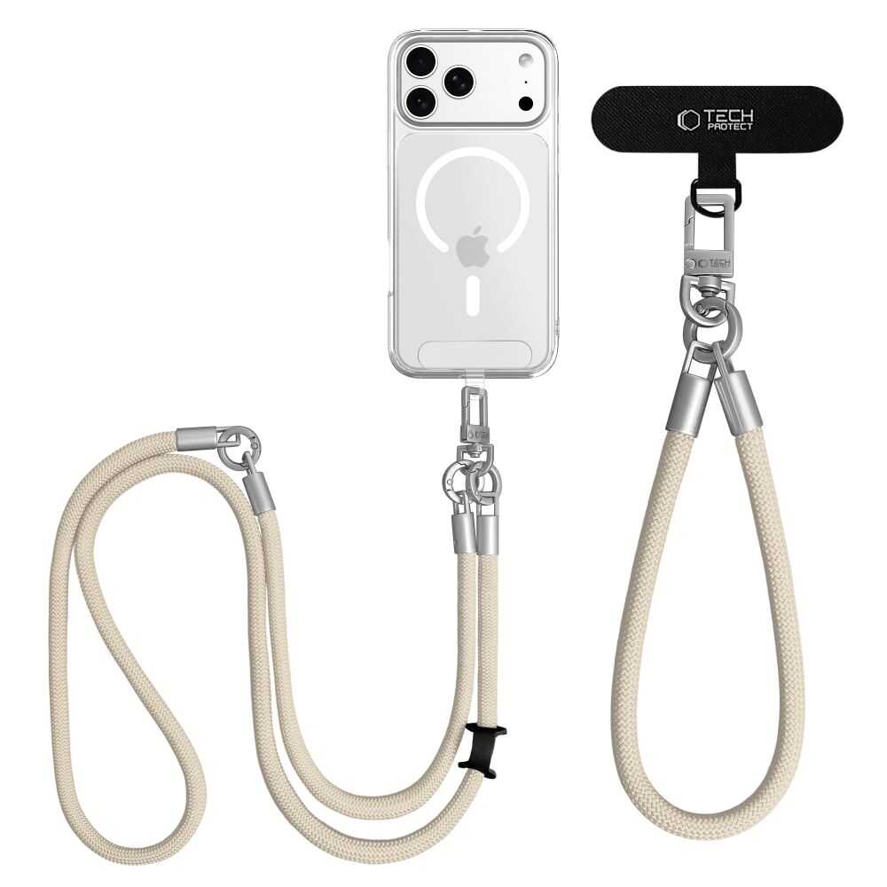 Tech-protect C10s Rope Crossbody & Wrist Desert Beige/titanium Tech-protect C10s Rope Crossbody & Wrist Desert Beige/titanium - Image 5