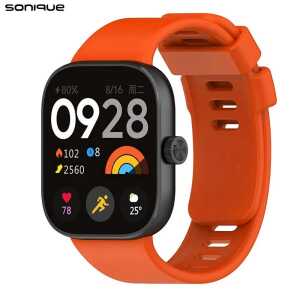 Λουράκι Σιλικόνης Sonique Color για Xiaomi Redmi Watch 4 / 5 / 6 / Smart band 8/9 pro Πορτοκαλί