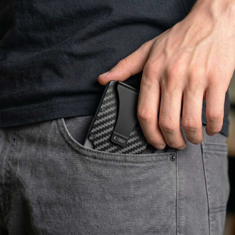 Tech-protect Thorn Rfid Card Wallet Carbon Black Tech-protect Thorn Rfid Card Wallet Carbon Black - Image 7