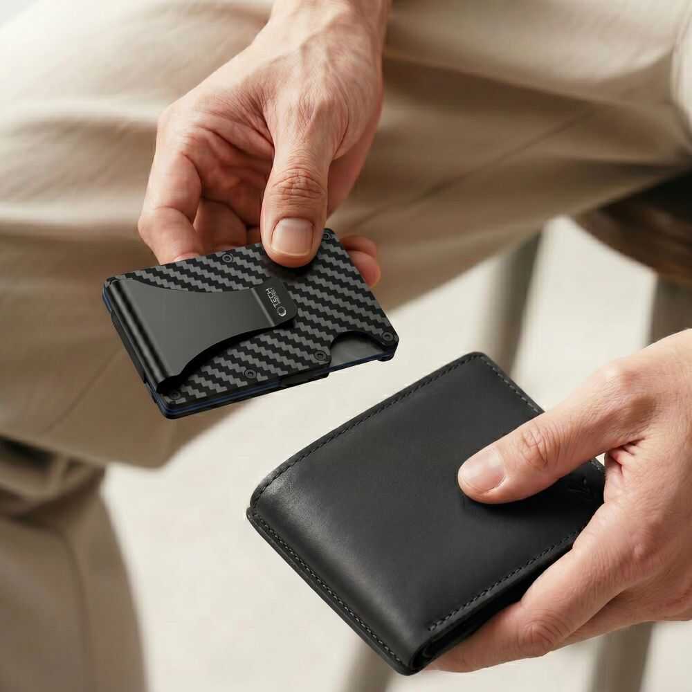 Tech-protect Thorn Rfid Card Wallet Carbon Black Tech-protect Thorn Rfid Card Wallet Carbon Black - Image 6