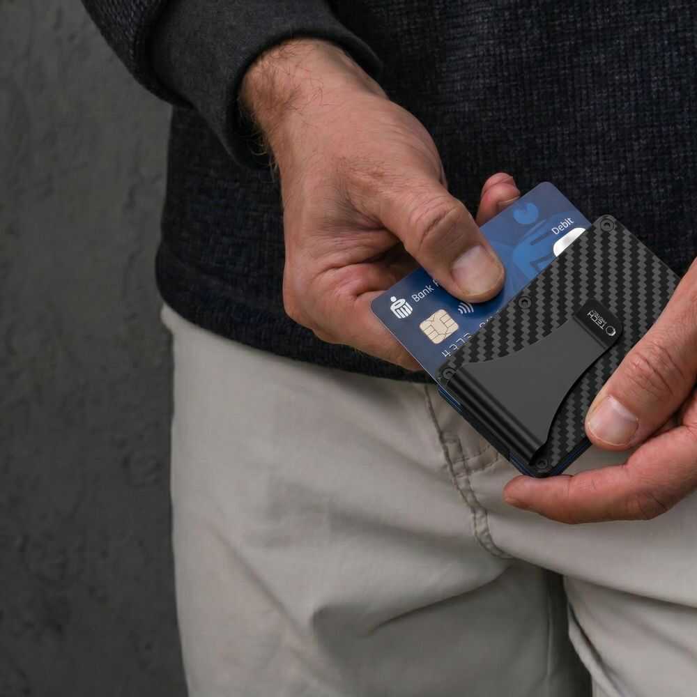 Tech-protect Thorn Rfid Card Wallet Carbon Black Tech-protect Thorn Rfid Card Wallet Carbon Black - Image 5
