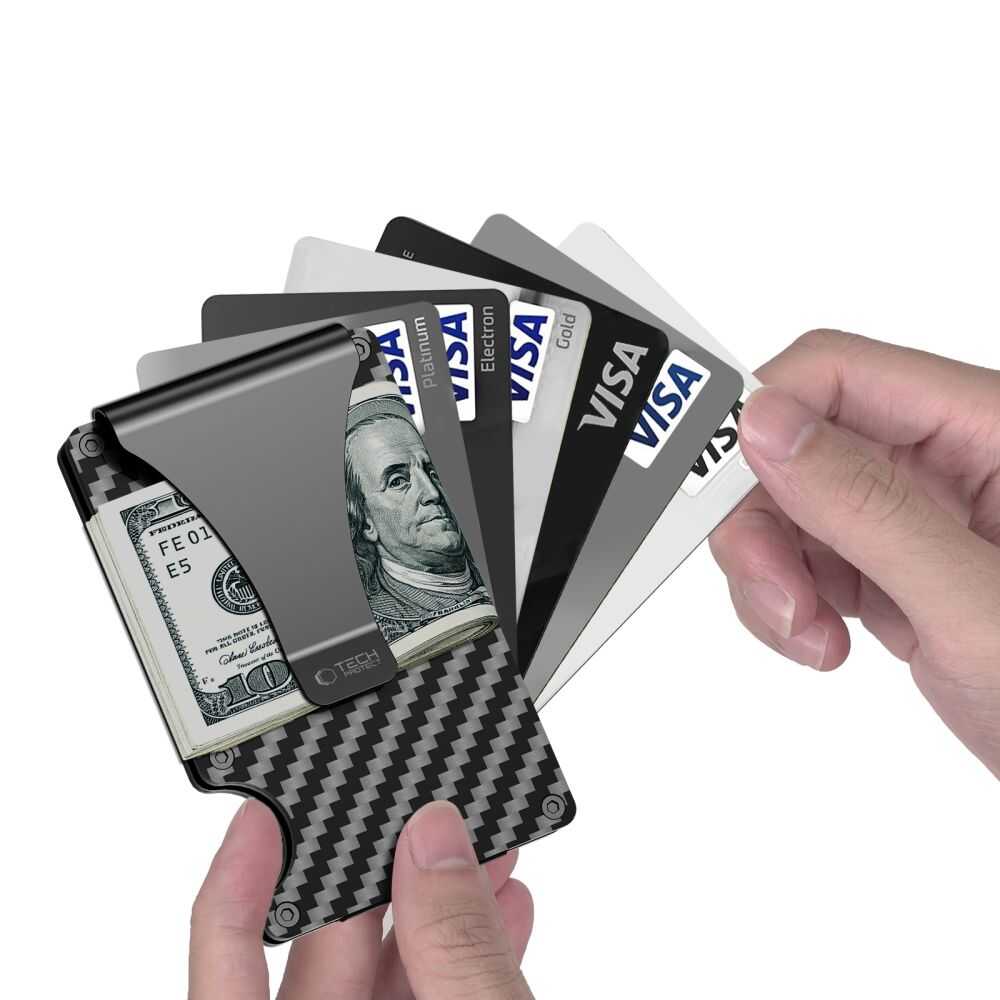 Tech-protect Thorn Rfid Card Wallet Carbon Black Tech-protect Thorn Rfid Card Wallet Carbon Black - Image 3