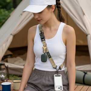 Tech-protect C9s Rope Crossbody Sienna Beige