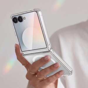 Tech-protect Flexair Hybrid Magsafe Galaxy Z Flip 8 Clear - Image 5