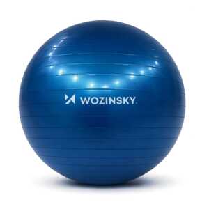 Wozinsky WGB65BL Μπάλα Γυμναστικής Fitness 65cm με Τρόμπα Μπλε