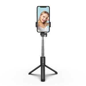 WHS1Y Τηλεσκοπικό Selfie Stick & Τρίποδο 100cm με Bluetooth Remote για Κινητό Μαύρο - Image 3