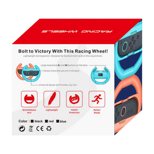 Nintendo Switch 2 Joy-Con Racing Wheel (Pack Of 2) - Black Σετ 2 Τιμόνια Racing Wheel για Nintendo Switch 2 Joy-Con Μαύρα - Image 5