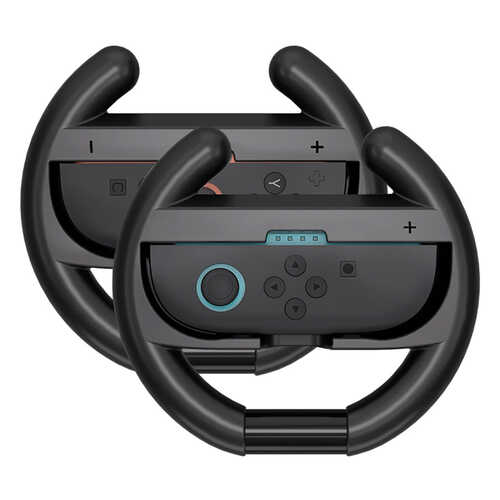 Nintendo Switch 2 Joy-Con Racing Wheel (Pack Of 2) - Black Σετ 2 Τιμόνια Racing Wheel για Nintendo Switch 2 Joy-Con Μαύρα