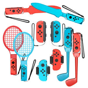 Nintendo Switch Sports Σετ Αξεσουάρ 10 σε 1 Family Pack Κόκκινο / Μπλε