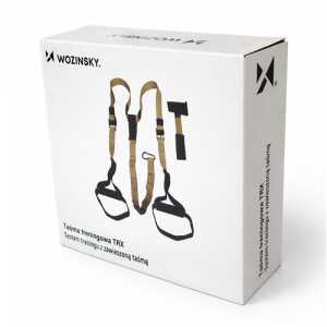 Wozinsky WSTR-01 TRX Ιμάντες Προπόνησης Ανάρτησης έως 200kg Χακί - Image 3