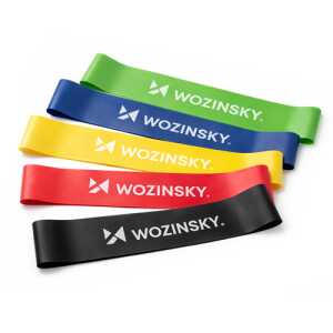 Wozinsky WGO-5 Mini Resistance Bands Σετ 5 Ιμάντων Αντίστασης από Λάτεξ