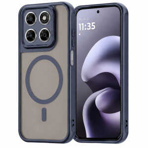 Techsuit - HaloFrost II MagSafe - Motorola Moto G87 / G77 / G67 - Navy Blue
