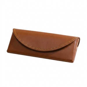 Techsuit - Glasses Case (ETM3) - PU, 15.2 x 6.6 x 3.6cm - Dark Brown