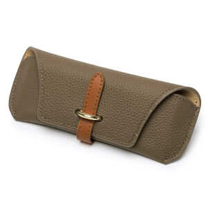 Techsuit - Glasses Case (ETL3) - PU, 17.8 x 7.3 x 0.5cm - Hazelnut