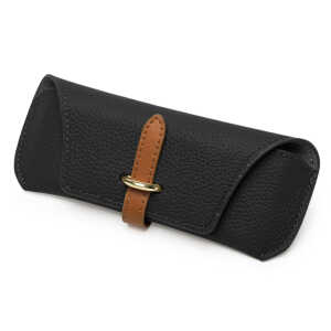 Techsuit - Glasses Case (ETL3) - PU, 17.8 x 7.3 x 0.5cm - Black