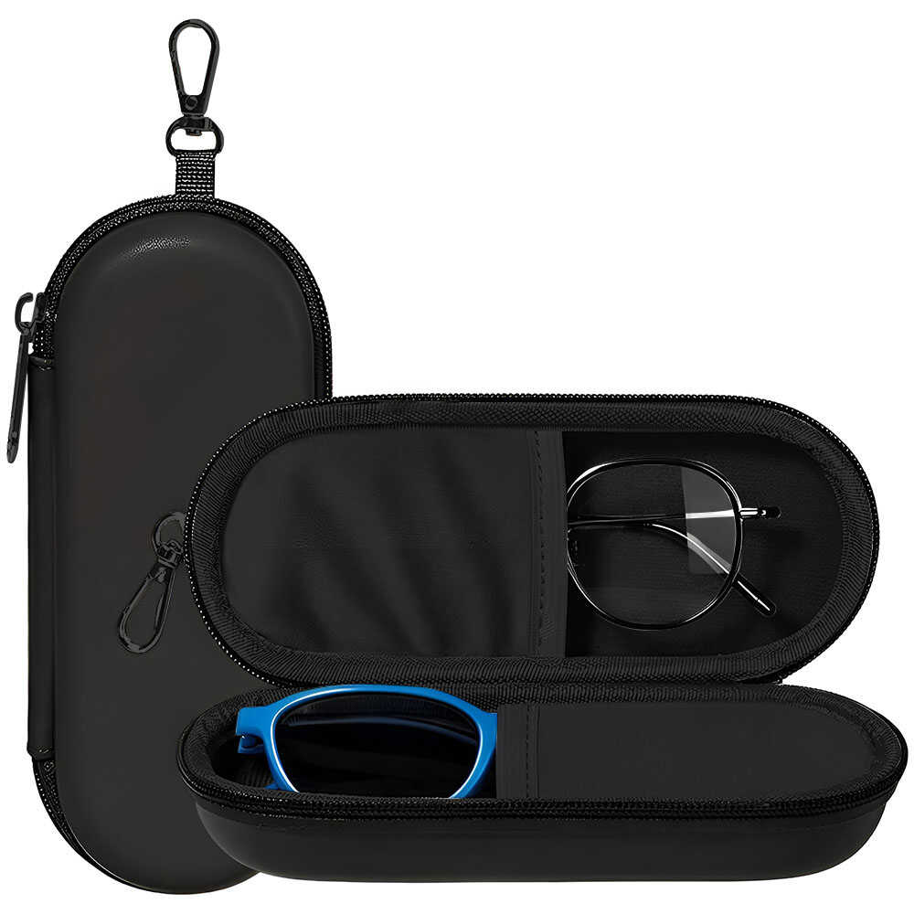Techsuit - Glasses Case (ETJ3) - PU Techsuit - Glasses Case (ETJ3) - PU, 16.5 x 6.5 x 4cm - Black