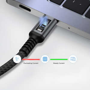 Καλώδιο USB-C σε USB-C Techsuit TitanSync Pro (CX2) 240W - 480Mbps -Fast Charging - E-marker Chip, 1m - Image 6