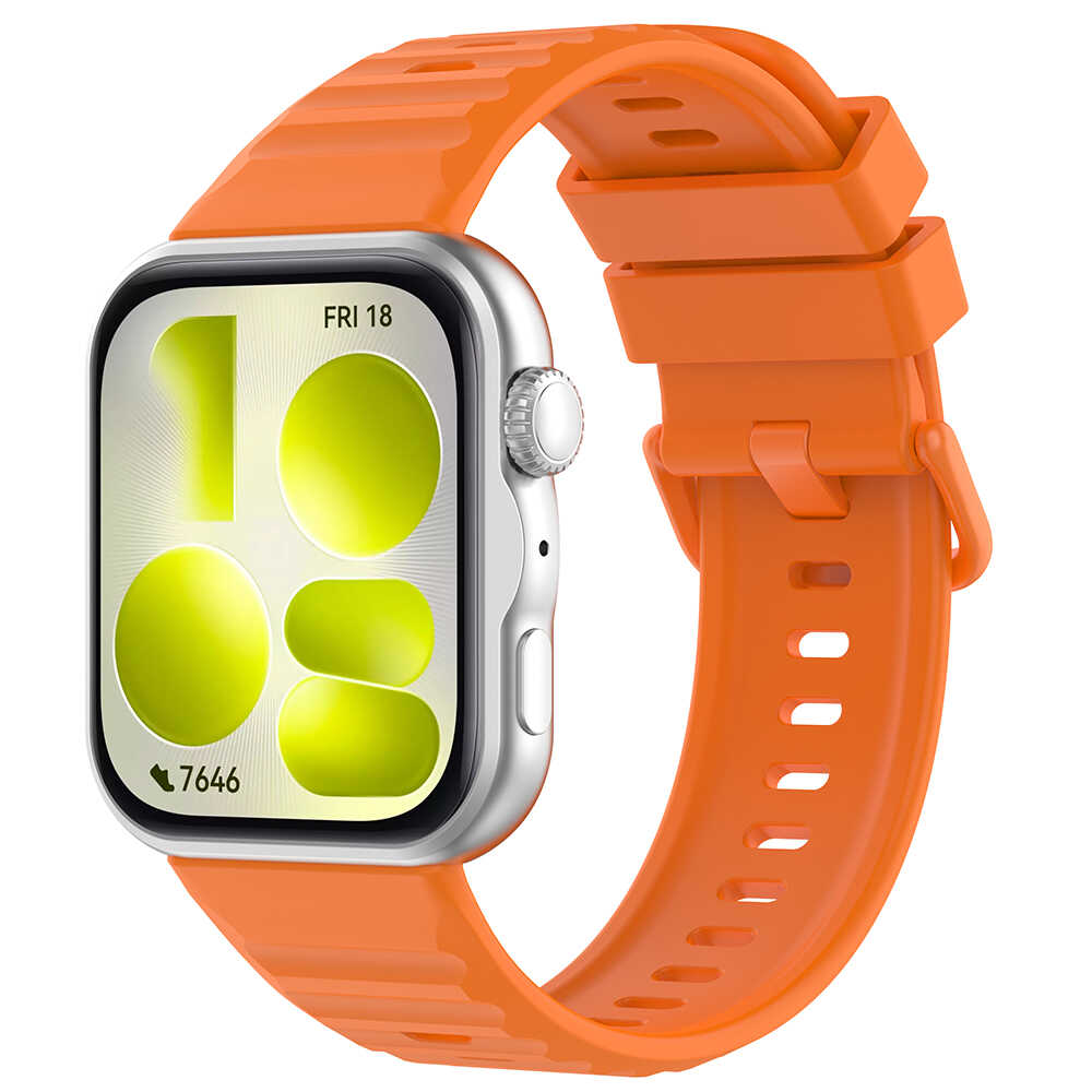 Techsuit - Watchband (W082) - Huawei Watch Fit 3 / Fit 4 / Fit 4 Pro / Fit 5 / Fit 5 Pro - Orange