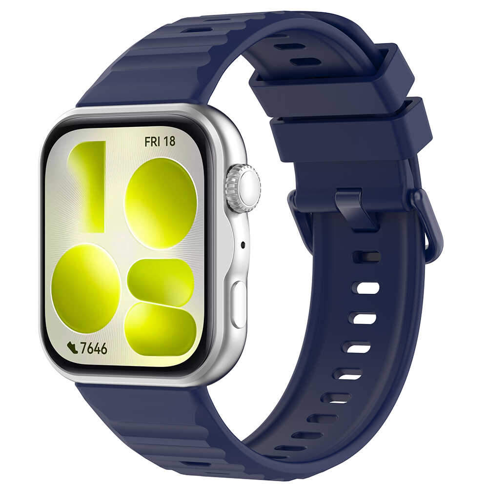 Techsuit - Watchband (W082) - Huawei Watch Fit 3 / Fit 4 / Fit 4 Pro / Fit 5 / Fit 5 Pro - Navy Blue