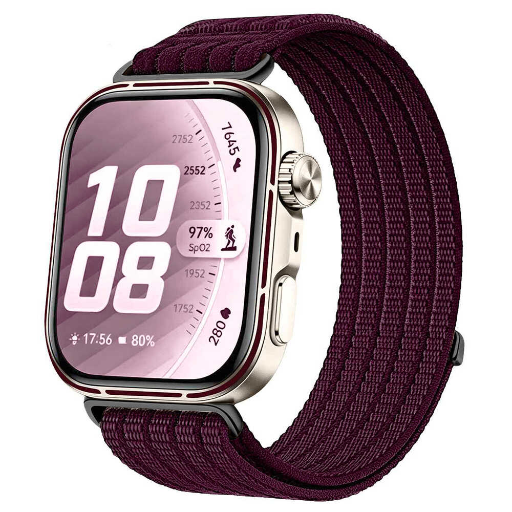 Techsuit - Watchband (W085) - Huawei Watch Fit 3 / Fit 4 / Fit 4 Pro / Fit 5 / Fit 5 Pro - Plum