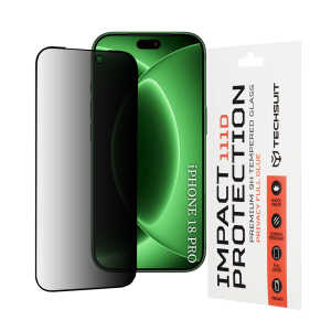Techsuit - 111D Privacy Full Glue - iPhone 18 Pro - Black