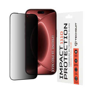 Techsuit - 111D Privacy Full Glue - iPhone 18 Pro Max - Black