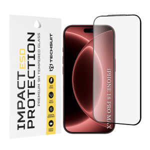 Techsuit - ESD Glass - iPhone 18 Pro Max - Black