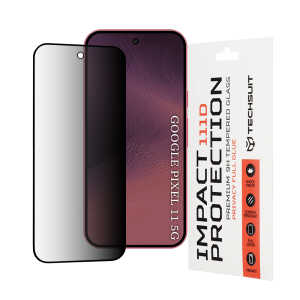 Techsuit - 111D Privacy Full Glue - Google Pixel 11 / Pixel 11 Pro - Black