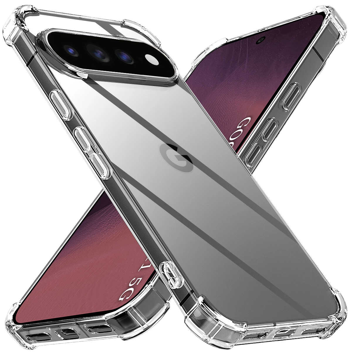 Techsuit - Shockproof Clear Silicone - Google Pixel 11 - Clear Techsuit - Shockproof Clear Silicone - Google Pixel 11 - Clear