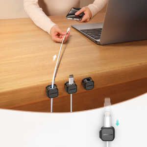 Joyroom JR-ZS368 Magnetic Cable Organizer - Black (3 Pcs.) Joyroom JR-ZS368 Magnetic Cable Organizer - Black (3 Pcs.)