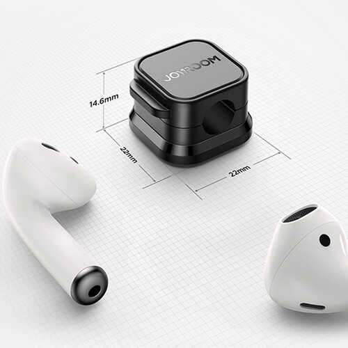 Joyroom JR-ZS368 Magnetic Cable Organizer - Black (3 Pcs.) Joyroom JR-ZS368 Μαγνητική Βάση Οργάνωσης Καλωδίων Μαύρη (3 Τεμάχια) - Image 7
