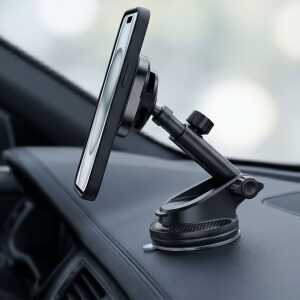 Tech-protect V20 Arcticboost Magnetic Magsafe Dashboard & Vent Car Mount Wireless Charger 25w Qi2.2 Black