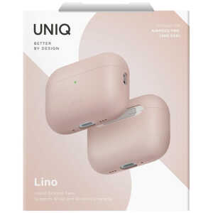 Alternative view of Θήκη UNIQ Lino Hybrid Liquid Silicone για AirPods Pro 3 - Blush Pink