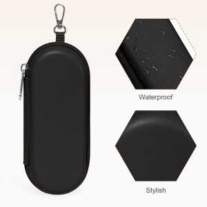 Alternative view of Techsuit - Glasses Case (ETJ3) - PU, 16.5 x 6.5 x 4cm - Black
