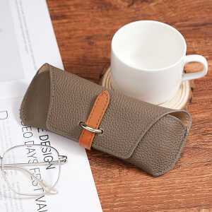 Techsuit - Glasses Case (ETL3) - PU, 17.8 x 7.3 x 0.5cm - Hazelnut - Image 6