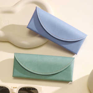 Alternative view of Techsuit - Glasses Case (ETM3) - PU, 15.2 x 6.6 x 3.6cm - Iris Blue