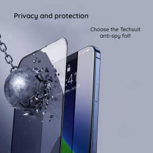 Techsuit - 111D Privacy Full Glue - Xiaomi Redmi Note 15 Pro 5G - Black - Image 4