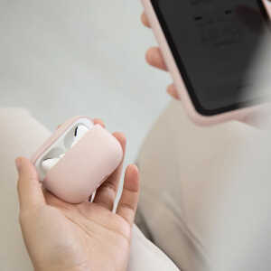 Θήκη UNIQ Lino Hybrid Liquid Silicone για AirPods Pro 3 - Blush Pink - Image 8