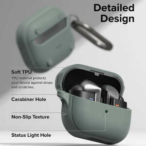 Case Ringke Onyx Magnetic MagSafe Samsung Galaxy Buds 3 / 3 FE / 3 Pro Sage Green - Image 6