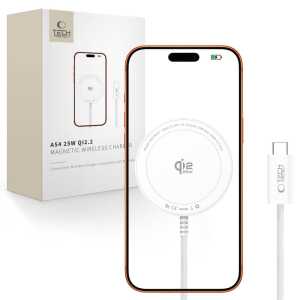 Tech-protect A54 Magnetic Magsafe Wireless Charger 25w Qi2.2 White