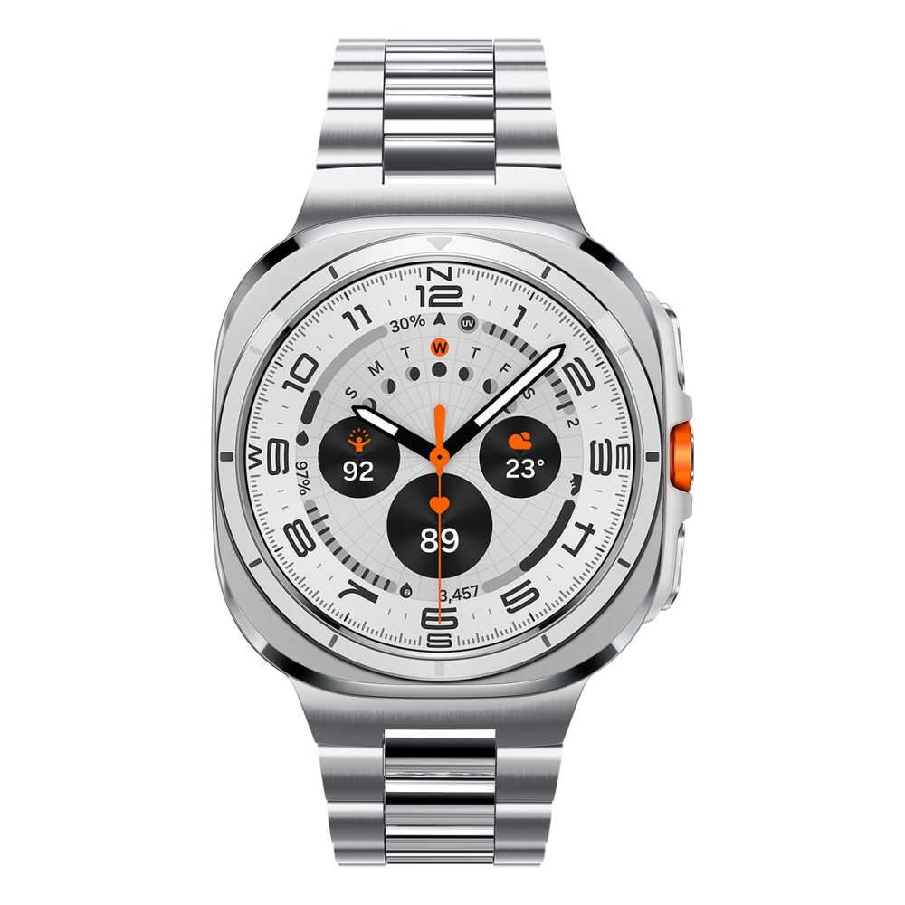 Alternative view of Spigen Modern Fit Band Samsung Galaxy Watch Ultra 1 / 2 2024-2026 (47 Mm) Silver