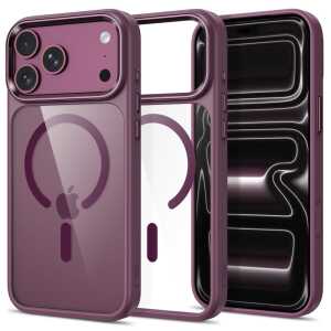 Tech-protect Magmat Magsafe Cc Iphone 17 Pro / 18 Pro Dark Cherry/clear