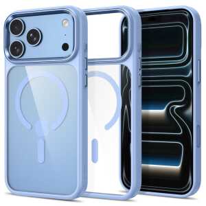 Tech-protect Magmat Magsafe Cc Iphone 17 Pro Max / 18 Pro Max Light Blue/clear