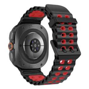 Alternative view of Tech-protect Iconband Pro Samsung Galaxy Watch Ultra 1 / 2 2024-2026 (47 Mm) Black/red