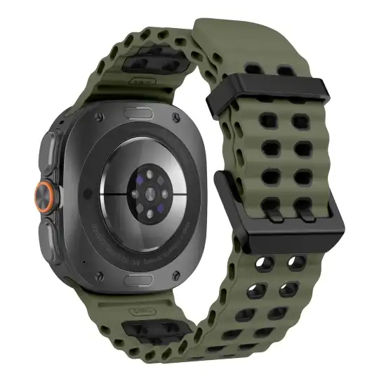 Tech-protect Iconband Pro Samsung Galaxy Watch Ultra 1 / 2 2024-2026 (47 Mm) Military Green/black Tech-protect Iconband Pro Samsung Galaxy Watch Ultra 1 / 2 2024-2026 (47 Mm) Military Green/black - Image 2